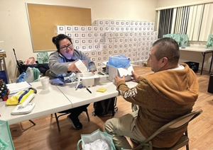 Donated kits at Westminster.