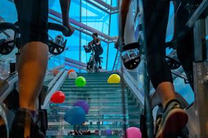A cold winter night didn't stop these cyclists from spinning for the arts at Madison Museum of Contemporary Art's Art Velo fundraiser.