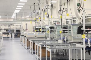 Energy Efficiency: Nexus One has energy efficient design elements throughout the lab and warehouse. For example, the building utilizes energy recovery from laboratory exhaust to minimize heating and cooling energy throughout the year, and the lab’s refrigeration plant recovers waste heat to heat water and reduce natural gas consumption.